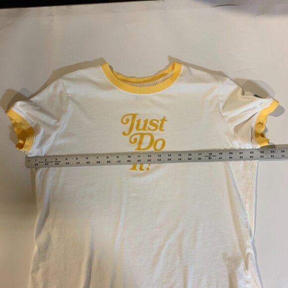 Nike Women's Retro Femme Ringer Tee CT8901-100 Just Do It Short Sleeve Size XL - Picture 10 of 12